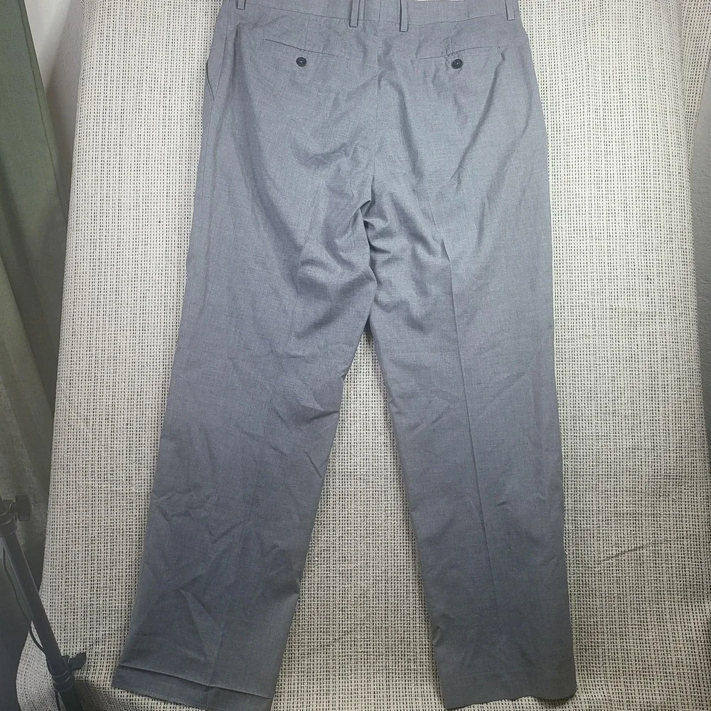 Banana Republic Pants Mens 38x32 Gray Tailored Dress Slacks‎ Flat Front Classic